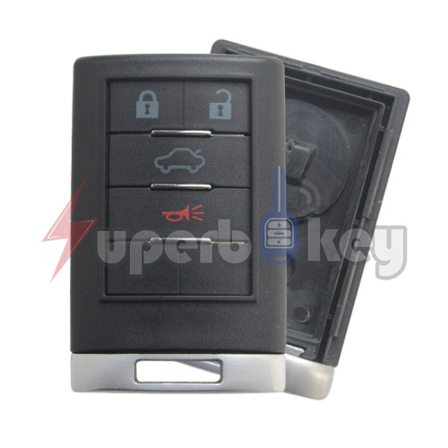 2007-2013 Cadillac CTS/ Smart key shell 4 button/ OUC6000066