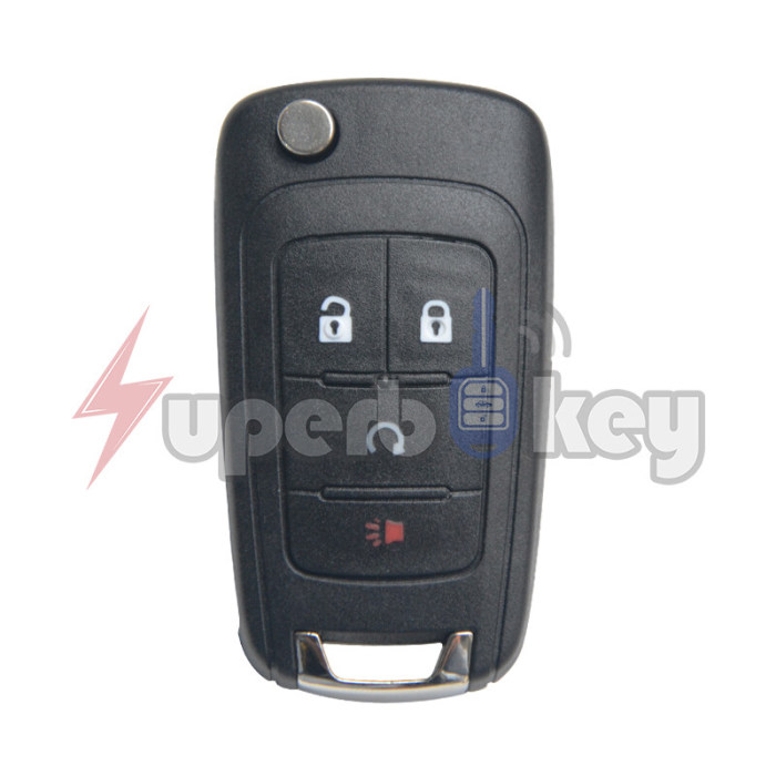 2014 Chevrolet Impala Remote Flip Key 4 Button FCC KR55WK50073 OHT01060512