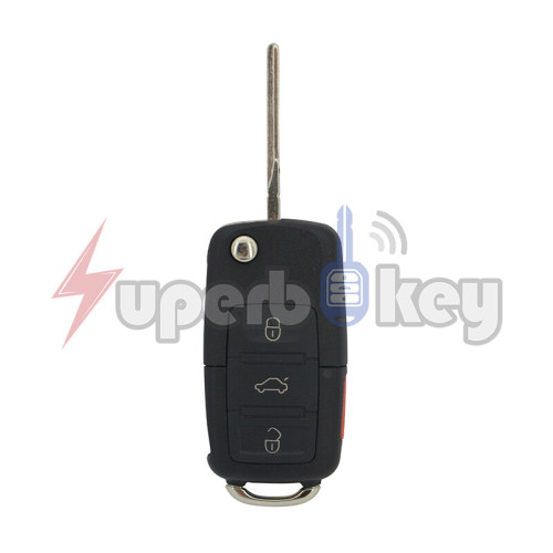HU66/ 2002-2009 VW Passat Golf/ Flip key shell 4 buttons