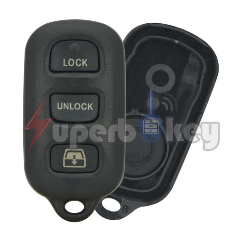 2003-2008 Toyota Sequoia 4-Runner 4Runner/ Keyless Entry Remote key shell 4 buttons/ HYQ12BBX