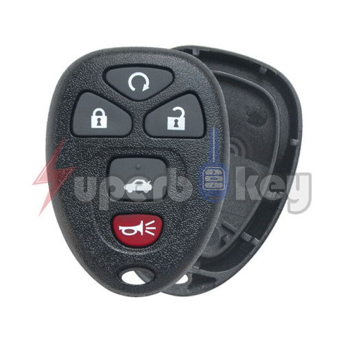 2005-2012 GM Pontiac G5 G6/ (No battery holder) Keyless Entry Remote shell 5 button/ KOBGT04A