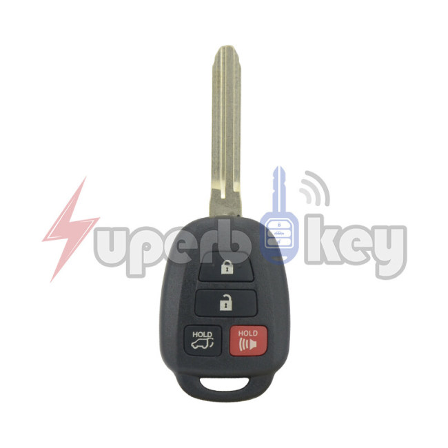 2014-2019 Toyota RAV4 Highlander Sequoia Remote Key 4 Button PN 89071-0R100 FCC GQ4-52T