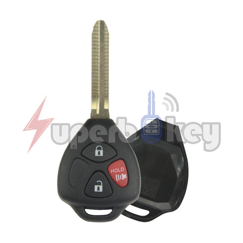 2006-2010 Toyota Corolla Avalon Camry/ Remote head key shell 3 button/ HYQ12BBY