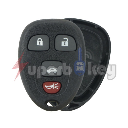 2004-2012 GM Pontiac G5 G6/ (No battery holder)Keyless Entry Remote shell 4 button/ KOBGT04A