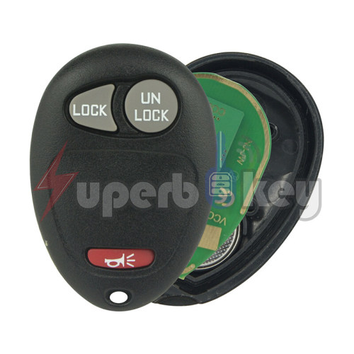 2001-2010 Chevrolet GMC Hummer Pontiac/ Keyless Entry Remote 3 buttons 315mhz/ PN:10335582-88/ FCC: L2C0007T