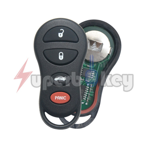 1998-2009 Chrysler Dodge Jeep/ Keyless Entry Remote 4 button 315Mhz/ PN: 04602260AA/ GQ43VT17T