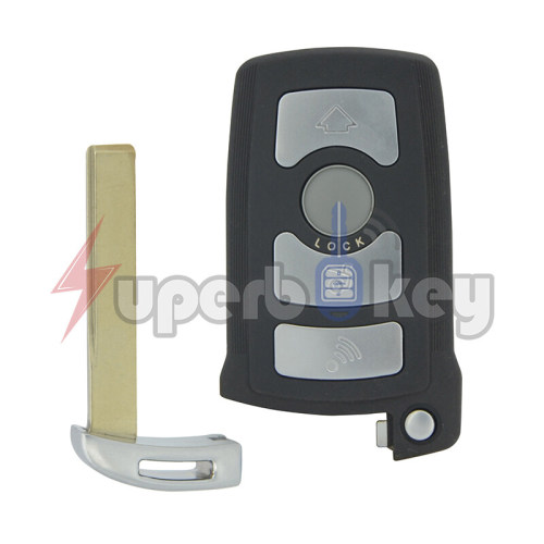 2001-2008 BMW 7 series/ Smart key 4 button 315mhz CAS1/ LX8766S(ID46-Hitag2-PCF7953 chip)
