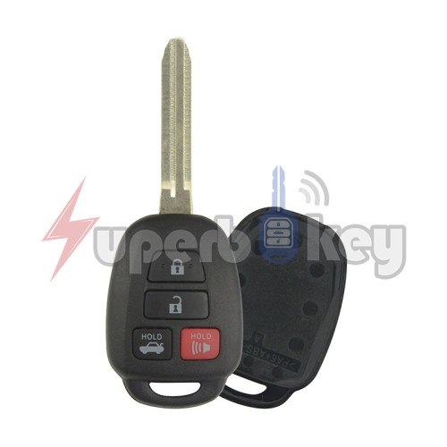 2012-2013 Toyota Camry/ Remote head key shell 4 button/ HYQ12BDM