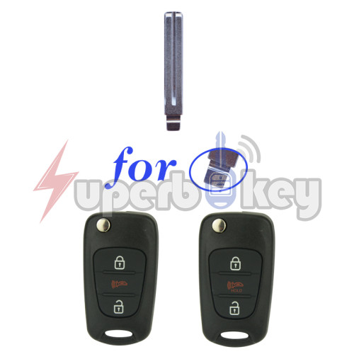 Flip key blade TOY48 for Hyundai Elantra Accent Genesis I20 I30 Verna Kia Sportage Soul