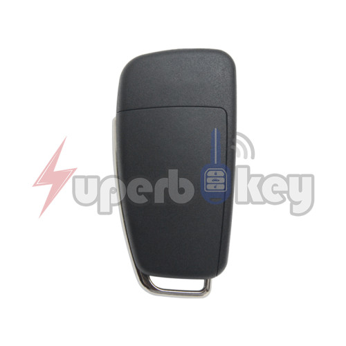 2007-2012 Audi A3 A4 A6 A7 TT Q5 Q7/ Flip key shell 3 button