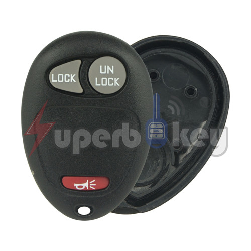 2001-2009 GM/ Remote fob shell 3 button/ FCC: L2C0007T