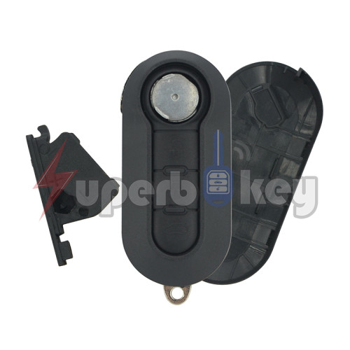 SIP22/ Fiat 500 500L Ducato Doblo/ Flip key shell 3 button