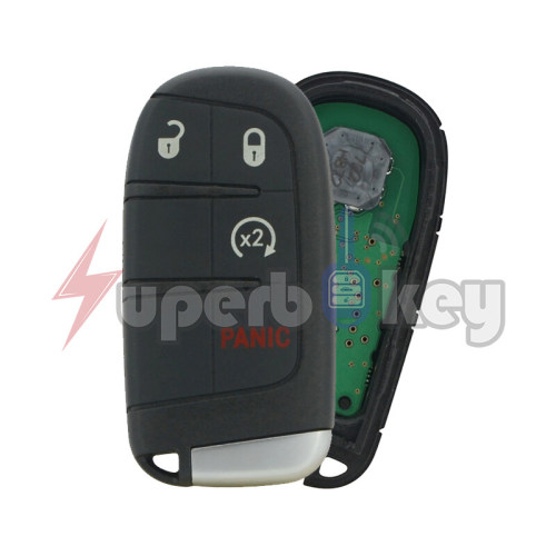 Jeep Smart key 4 button 434Mhz/ M3N-40821302(PCF7953/ HITAG 2/ 46 chip)