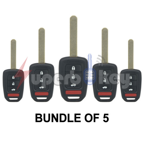 HON66/ 2013-2015 Honda Accord Civic CRV/ MLBHLIK6-1T remote head key 4buttons 313.8Mhz aftermarket circuit board 35118-T2A-A20(BUNDLE OF 5)