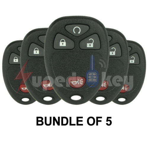2007-2013 Chevrolet Buick/ OUC60270/OUC60221 Keyless Entry Remote 4 button 315mhz 15913421(BUNDLE OF 5)