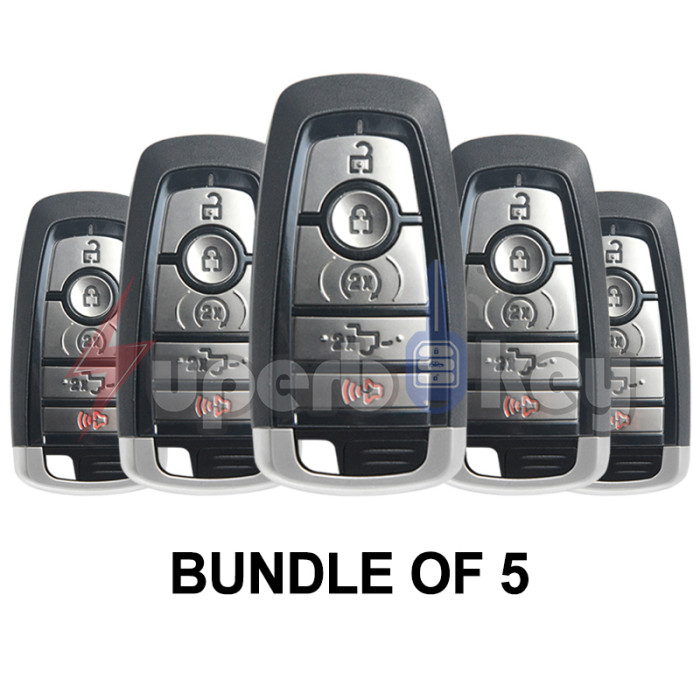 2017-2020 Ford F150 F250 F350 Smart Key 5 Button  PN 164-R8166 FCC M3N-A2C93142600 (BUNDLE OF 5)