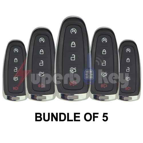 ID46 PCF7953 chip/ 2011-2015 FORD Edge Lincoln MKX/ 164-R8092 Smart key 4 button 315mhz M3N5WY8609(BUNDLE OF 5)