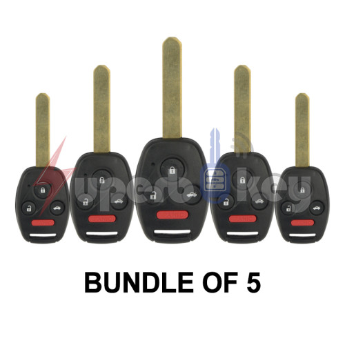 2003-2007 Honda Accord/ 35118-SHJ-305 Remote head key 4 button 313.8Mhz OUCG8D-380H-A(BUNDLE OF 5)