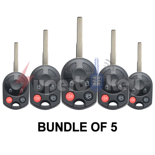 HU101/ ID63 80bit chip/ 2012-2016 Ford Focus/ OUCD6000022 Remote head key 4 button 315Mhz PN 164-R8046(BUNDLE OF 5)