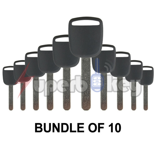 HON66/ 2003-2017 Honda/ Transponder key shell( No Chip)(BUNDLE OF 10)