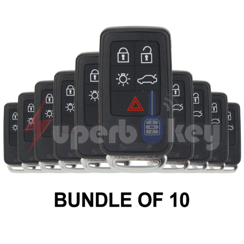 2007-2011 Volvo S60 V60 XC70/ KR55WK49264 Smart key shell 5 button(BUNDLE OF 10)