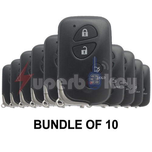 2005-2015 Lexus ES350 GS350/ Smart key shell 4 button(BUNDLE OF 10)