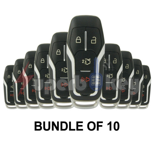 2015-2017 Ford Fusion/ M3N-A2C31243800 Smart key shell 4 button 164-R8109(BUNDLE OF 10)