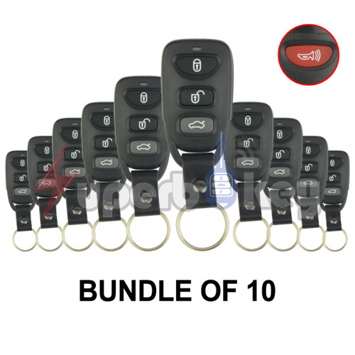 Hyundai Kia Keyless Entry Remote shell 4 buttons(BUNDLE OF 10)