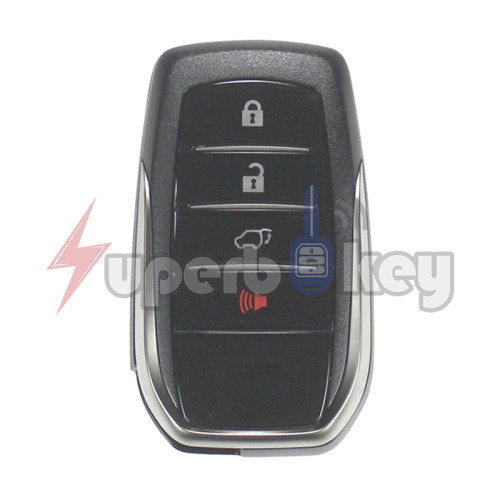 2020-2021 Toyota Land Cruiser/ Smart Key 4 Buttons 433MHz/ PN: 89904-60Y40/ B2Z2K2A(board 0010)