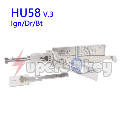 LISHI HU58 v.3 Ign/Dr/Bt 2 in 1 Auto Pick and Decoder For BMW