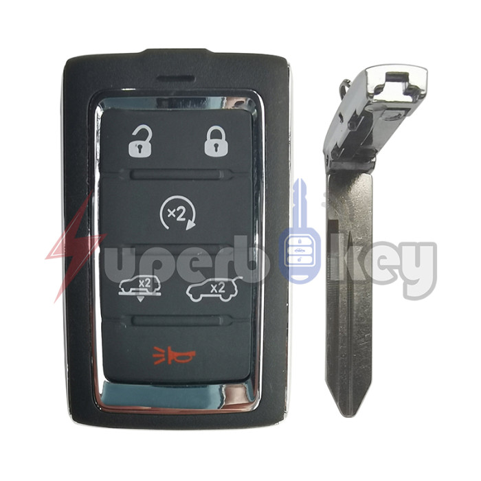 2021-2022 Jeep Grand Wagoneer Smart Key 6 Button  PN 68516738AA  FCC M3NWXF0B1