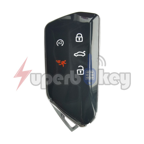 2020-2022 VW Golf GTI MK8/ Smart key shell 5 button/ PN: 5H0 959 753M