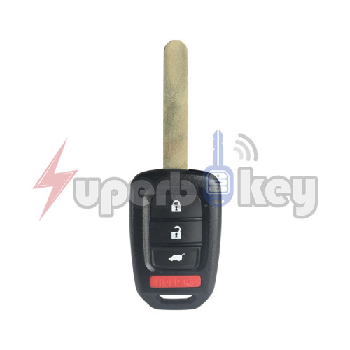 2014-2021 Honda CR-V HR-V/ Remote head key 4 button 313.8Mhz/ PN: 35118-T0A-A30/ FCC: MLBHLIK6-1T(HITAG3 ID47 chip)