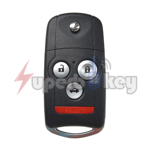 PN: 72147-TK4-A0 FCC ID MLBHLIK-1T  Acura TSX/TL 2009-2014 4 button Flip Remote Head Key 46 chip 314MHZ