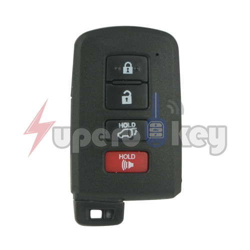 2014-2019 Toyota Highlander Smart Key 4 Button PN 89904-0E120 FCC HYQ14FBA