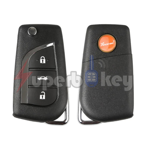 XNTO00EN-Xhorse XNTO00EN Wireless Universal Remote For Toyota Style 3 Button for Xhorse VVDI Key Tool