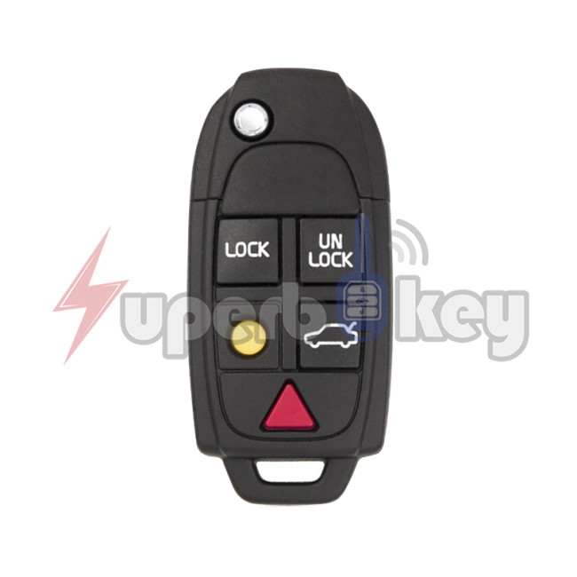 2004-2007 Volvo V70 XC70 Flip Remote Key 5 Button PN 8688799 FCC LQNP2T-APU