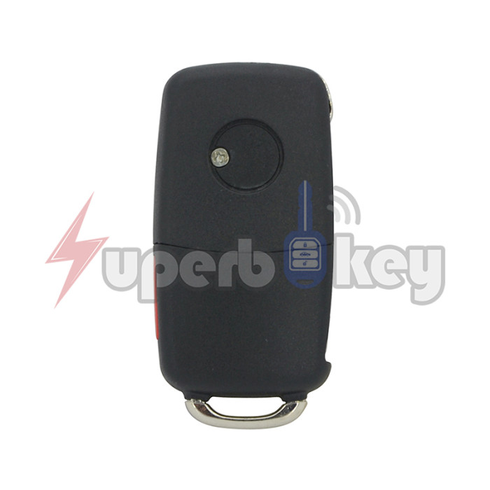 2006-2011 Volkswagen Jetta Golf Rabbit Flip Remote Key 4 Button PN 1K0959753H FCC NBG92596263