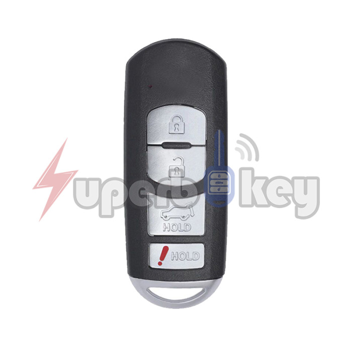 2016-2020 Mazda CX-5 CX-9 Smart key 4 Button PN TKY2-67-5DY KDY3-76-201 FCC WAZSKE13D01 WAZSKE13D02