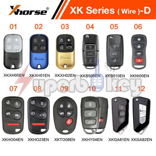 XK Series Xhorse VVDI Universal Remote Wired Remote Key-D