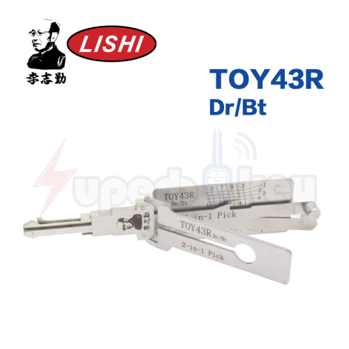 Genuine LISHI TOY43R Dr/Bt 2 in 1 Auto Pick and Decoder For Toyota