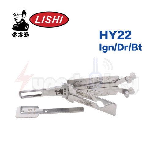 Genuine LISHI HY22 Ign/Dr/Bt 2 in 1 Auto Pick and Decoder For Hyundai and Kia