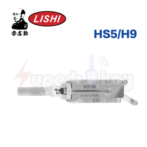 Genuine Lishi HS5/H9 2-in-1 Lock Pick and Decoder for Hongqi