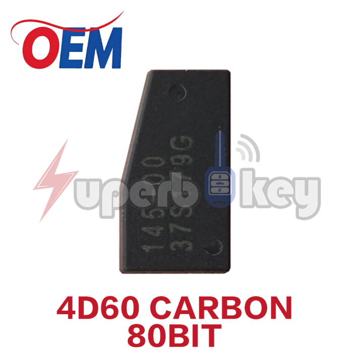 Original 4D60 40/80Bit Chip ID60 Carbon Transponder ceramic chip for Ford Jaguar Hyundai Infiniti Kia