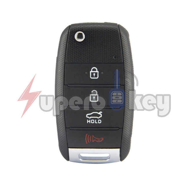 2014-2015 Kia Optima Flip Remote Key 4 Button PN 95430-2T560 95430-2T550 FCC NYODD4TX1306-TFL
