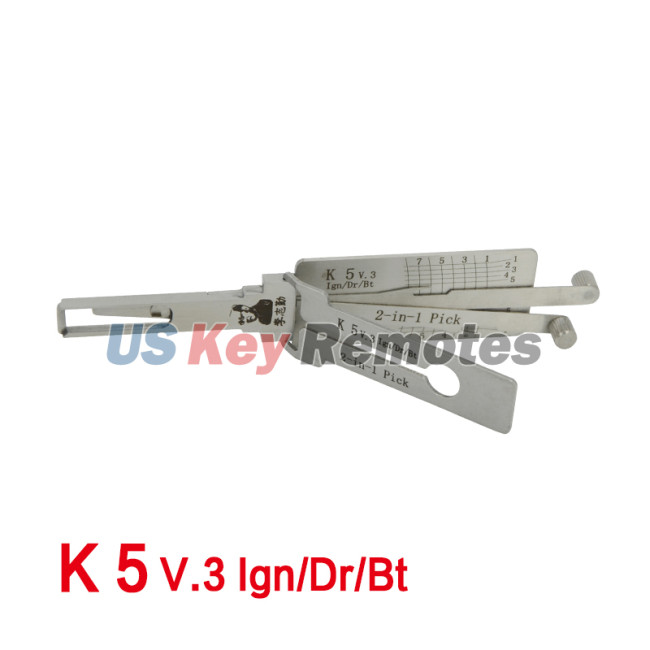 Lishi 2-in-1 Pick K5 V.3 Ign/Dr/Bt