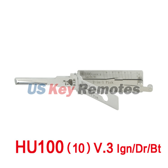 Lishi 2-in-1 Pick HU100(10) v.3 Ign/Dr/Bt