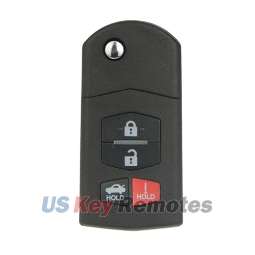 FCC SKE12501 Flip key shell 4 button for Mazda 3 6 MX-5 Miata 2006-2015