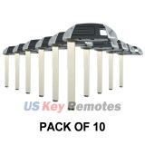 (Pack of 10) M3N-A2C94078000 164-R8154 Emergency Key blade for 2017 Lincoln Continental MKZ MKC