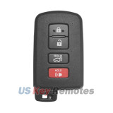 FCC HYQ14FBA Smart key 4 button 315Mhz 8A chip for Toyota Highlander 2014-2019 PN 89904-0E120 (Board 2110)